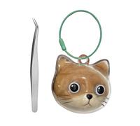 Qsvbeeqj Porte-clés en PVC transparent pour commémorer les chats, les chiens et l'amour, les poils de gueule de bois, Kenotaph