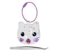 Qsvbeeqj Porte-clés en PVC transparent pour commémorer les chats, les chiens et les animaux chers