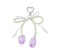 Qsvbeeqj Porte-clés esthétique Charmes pour femmes Perles et arcs Pendentif Sac à main Saint-Valentin Cadeaux Sac à main Sac à dos Décorations Sac Accessoires magiques Accessoires, Q1857 4