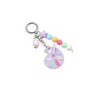 Qsvbeeqj Porte-clés palette d'artiste pour femme, breloques de sac à main, accessoires de Saint-Valentin, anneaux de voiture, breloques de sac pour sacs à main, Q1935 5