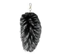 Qsvbeeqj Porte-clés réaliste en fausse fourrure douce Queue de sac tendance Annexe Porte-clés de voitures colorées pour un usage quotidien