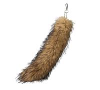 Qsvbeeqj Porte-clés réaliste en fausse fourrure douce Queue de sac tendance Annexe Porte-clés de voitures colorées pour un usage quotidien