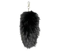 Qsvbeeqj Porte-clés réaliste en fausse fourrure douce Queue de sac tendance Annexe Porte-clés de voitures colorées pour un usage quotidien