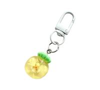 Qsvbeeqj Porte-clés vibrant en forme de fruit de gelée en résine pour femme et fille Accessoires de printemps Porte-clés ludique en forme de fruit, Ananas, taille unique
