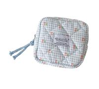 Qsvbeeqj Porte-serviettes hygiéniques multifonctionnel pour voyage sur le thème des cerises pour l'hygiène féminine, organisateur essentiel sanitaire et accessoires