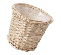 Qsvbeeqj Pot de fleurs en osier tressé pour plantes d'intérieur, idéal pour la maison, le jardin et les terrasses, balcons, décors de jardin