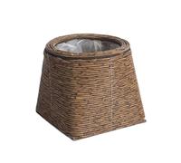 Qsvbeeqj Pots de fleurs tissés à la main pour améliorer l'espace de vie avec un aspect naturel pour le jardin, le balcon, le stockage, le panier de jardinière en rotin pour plantes à fleurs