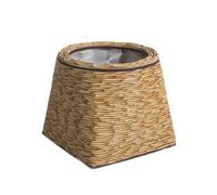 Qsvbeeqj Pots de fleurs tissés à la main pour améliorer l'espace de vie avec un aspect naturel pour le jardin, le balcon, le stockage, le panier de jardinière en rotin pour plantes à fleurs