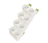 Qsvbeeqj Pots de plantes muraux pratiques en plastique à suspendre pour la cuisine et le balcon - Utilisation efficace et spatiale - Pot de fleurs suspendu