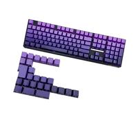 Qsvbeeqj Purple Gradients Original Height Keycaps 134Keys Shining Through Backlit Keycapst for 60 80 61/64/68/75/87 Mécanique Keycapst