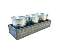 Qsvbeeqj Récipient à plantes rectangulaire Ornement de bureau Pots de plantes Gobelet Artisanat Décors Planter Paysage Tasse Artisanat Pots de plantes blancs