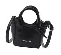 Qsvbeeqj Sac à bandoulière Mode PU Cuir Sac à main Voyage Sac à bandoulière Sac de loisirs pour un usage quotidien Sac de banlieue à la mode Femmes, Noir
