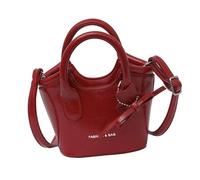 Qsvbeeqj Sac à bandoulière Mode PU Cuir Sac à main Voyage Sac à bandoulière Sac de loisirs pour un usage quotidien Sac de banlieue à la mode Femmes, rouge
