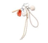 Qsvbeeqj Sac à clés tressé de baseball - Magie en porte-monnaie - Accessoires sac à dos - Pendentif voitures magiques - Porte-clés - Ornements suspendus - Corde tressée - Charme, kaki