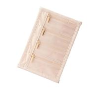 Qsvbeeqj Sac de rangement portable pour bijoux avec mesures de protection multicouches Fermeture de sécurité Organisateurs pour bracelets colliers Pochette à bijoux anti-rayures pour colliers bagues