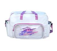Qsvbeeqj Sac d'entraînement spacieux résistant à l'eau pour les amateurs de sport Design compact Sangle réglable Compartiments d'organisation Sac de fitness en PVC, d