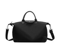 Qsvbeeqj Sacs de voyage de sport spacieux avec bandoulière amovible Tissu Oxford pratique Idéal pour la salle de sport en plein air et les trajets Sac de voyage de sport imperméable, Noir