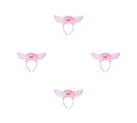 Qsvbeeqj Serre-tête oreilles en peluche pour Halloween, cosplay, maquillage, lavage du visage, scène, jeu de cheveux, accessoires photo, accessoires de fête cochon