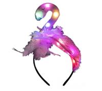 Qsvbeeqj Serre-tête pour femme et fille - Joli bandeau lumineux pour fête masquée, fête costumée, festival de musique