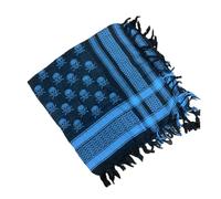 Qsvbeeqj Shemagh Desert Scarf Skull Pattern Arab Keffiyeh Châle Wrap Franges Glands Foulards Bandana Cape Enveloppements Pour Hommes Et Femmes Écharpe en Coton, Konglan, Taille Unique