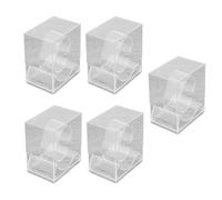 Qsvbeeqj Solution de rangement élégante 5 pièces Support de montre carré Étui en plastique transparent Pratique pour la protection de la montre Utilisation du support de montre en plastique, taille