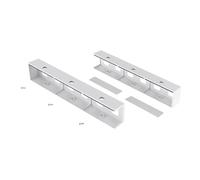 Qsvbeeqj Sous le bureau Support ordinateur portable Organisateurs d'économie d'espace Tapis en silicone antidérapant pour un stockage sûr et des espaces de travail Espace d'optimisation Ordinateur