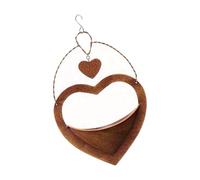 Qsvbeeqj Support de plantes en métal en forme de cœur antique pour plantes d'intérieur et d'extérieur avec crochet pour décoration de jardin