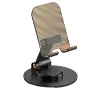 Qsvbeeqj Support de tablette de téléphone pour regarder des vidéos en direct - Multifonction - Support de téléphone pliable - Support rotatif à 360 ° - Hauteur réglable