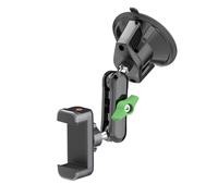 Qsvbeeqj Support de téléphone de voiture réglable en hauteur Support ventouse Rotation à 360° Tableau de bord Montage général pour smartphones Installation facile du téléphone de voiture