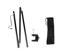 Qsvbeeqj Table portable d'extérieur Cintre léger Support de poids Lampe de camping pliable Bureau Portable Support de lumière