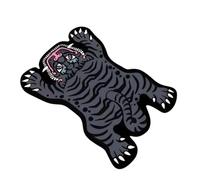 Qsvbeeqj Tapis de sol antidérapant et absorbant pour salle de bain et toilettes, tapis de douche doux pour la peau, tapis de bain en diatomite animale