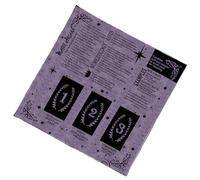 Qsvbeeqj Tarots artistiques Lecture Durée du tissu Tapis en velours Tapis de tarot réutilisables Renforcer la pratique spirituelle Méditations mystiques Couverture de table