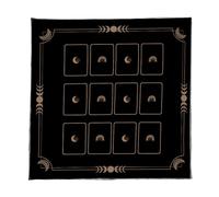 Qsvbeeqj Tarots artistiques Lire la durée du tissu Tapis en velours Tapis de tarot réutilisables pour les amateurs de tarot et les collectionneurs Couverture de table mystique