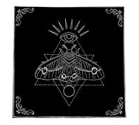 Qsvbeeqj Tarots Nappe Œil Fly Motif Astrologie Autel Tissu Table de Carte Divine Tissu Tapisserie Fournitures Autels Tarot Carte de Tarot