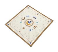 Qsvbeeqj Tarots Nappe Motif Lune des Yeux Astrologie Autel Tissu Table de Carte de Dieu Tissu Tapisserie Sorcellerie Fourniture Motif Lune des Yeux Tarot Carte Nappe Spirituelle
