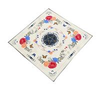 Qsvbeeqj Tarots Nappe Motif Lune des Yeux Astrologie Autel Tissu Table de Carte de Dieu Tissu Tapisserie Sorcellerie Fourniture Motif Lune des Yeux Tarot Carte Nappe Spirituelle
