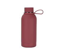 Qsvbeeqj Tasse à eau de voiture avec anneaux de levage Bouteille d'eau Portable Tasse isotherme en acier inoxydable Petit flacon pour voyage Camping Acier inoxydable Petite bouteille buccale