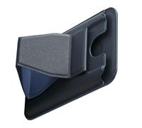 Qsvbeeqj Téléphone général Montage dorsal Porte-cartes pliable Multifonction PU Smartphone Support magnétique Étui portefeuille