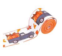 Qsvbeeqj Thanksgiving Day Harvest Ribbon Wide Decors avec plusieurs motifs Merveilleux pour emballage cadeau et décorations de fête
