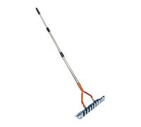 Qsvbeeqj Trépied polyvalent de 170 cm - 4 sections réglables - Dents en acier inoxydable - Idéal pour le nettoyage de l'herbe morte en extérieur - Raclettes de démêlage en acier inoxydable