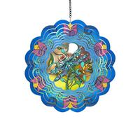 Qsvbeeqj Treuil d'Animaux Artistique Chimes Spinner Fer Fait à la Main Ornement Intérieur Extérieur pour Femmes Maman Surprise Facile à Nettoyer Carillon à vent en Fer avec Charmes Symboliques