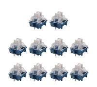 Qsvbeeqj TTCs Silents Bleus Blanc V2V3 Commutateur 3 broches Tactile Silents pour Claviers Mécaniques Mute 2 Axe à Ressort Plaqué Or TTCS Commutateur d'allaitement