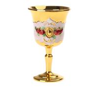 Qsvbeeqj Verres à vin européens rétro verre à liqueur verres à champagne en métal tasse à cocktail mariage décoration intérieure vin européen