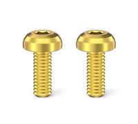 Qsvbeeqj Vis de fixation haute résistance M5 x 12 mm légères et anti-desserrage pour VTT, vélo de route, vélo de route et VTT
