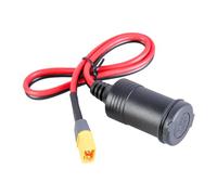 Qsvbeeqj XT60 Câble de charge de batterie portable XT60 mâle/femelle vers adaptateur de charge de voiture Câble d'extension pour batterie