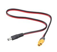 Qsvbeeqj XT60 Câble de conversion portable femelle vers mâle DC 5,5 x 2 5 mm/DC 5,5 x 2,1 mm pour moniteurs FPV