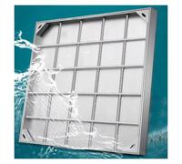 QSVPWNCBN Couvercle de Drainage rectangulaire étanche pour pelouse/Quai/Trottoir, Couvercle de Regard et de Fosse septique encastré avec Crochets, 750 x 600 mm (30 x 24 po) - Durable et Robuste