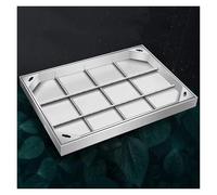 QSVPWNCBN Couvercle de Regard rectangulaire et Cadre en Acier Inoxydable, Couvercle de Remplacement pour Fosse septique, pour Garage, sous-Sol (30 x 40 cm)