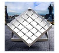 QSVPWNCBN Couvercles de Fosse septique en Acier Inoxydable sur Mesure, Cadre de Regard Invisible Robuste pour allées, trottoirs et Jardins - Protection Durable des bassins d'eaux usées