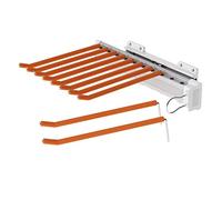 QSVPWNCBN Porte-Pantalons Coulissant à Montage latéral avec 10 Bras, Tringle de Rangement Extensible pour Placard, Organiseur de Pantalons à Double rangée pour Petits espaces, idéal pour Les armoires